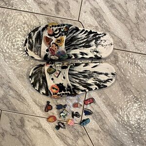 Crocs slides size M7/W9.